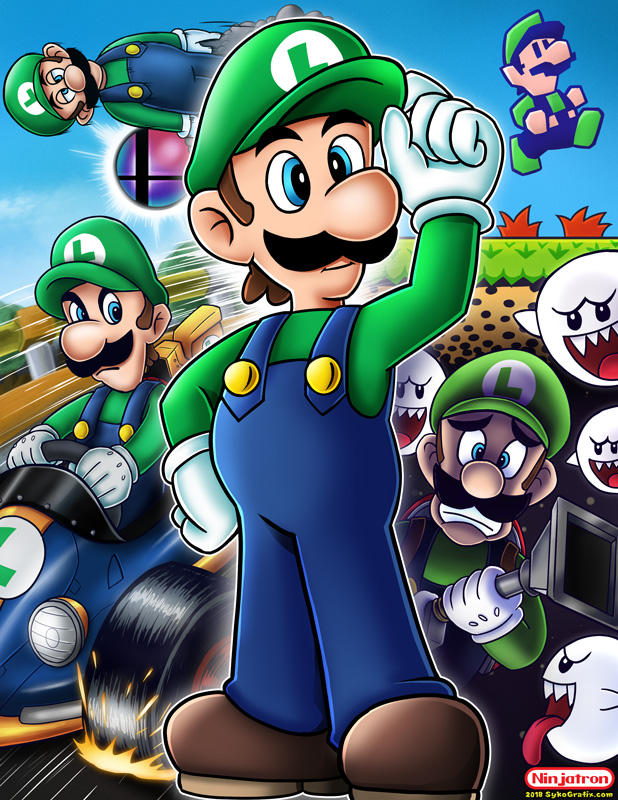 Spotlight on Luigi by ninjatron
