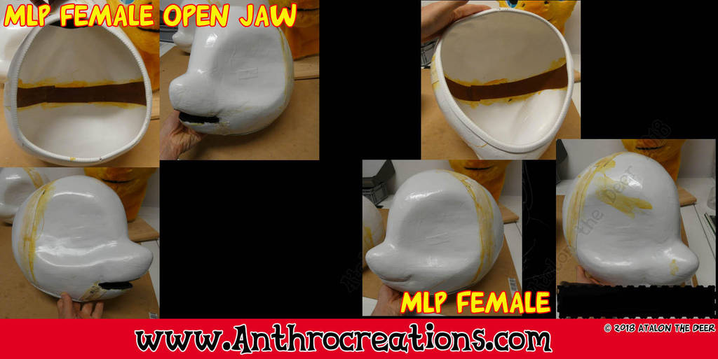 MLP Female open Jaw Headbase by AtalontheDeer