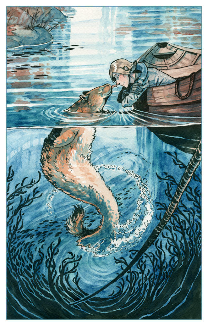 Seal Kiss by MinnaSundberg