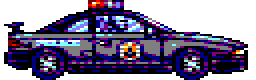 8-bit RoboCop in his car by Carnivius