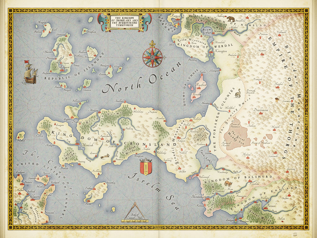 The Cronsland Peninsula (fantasy map) by ZalringDA