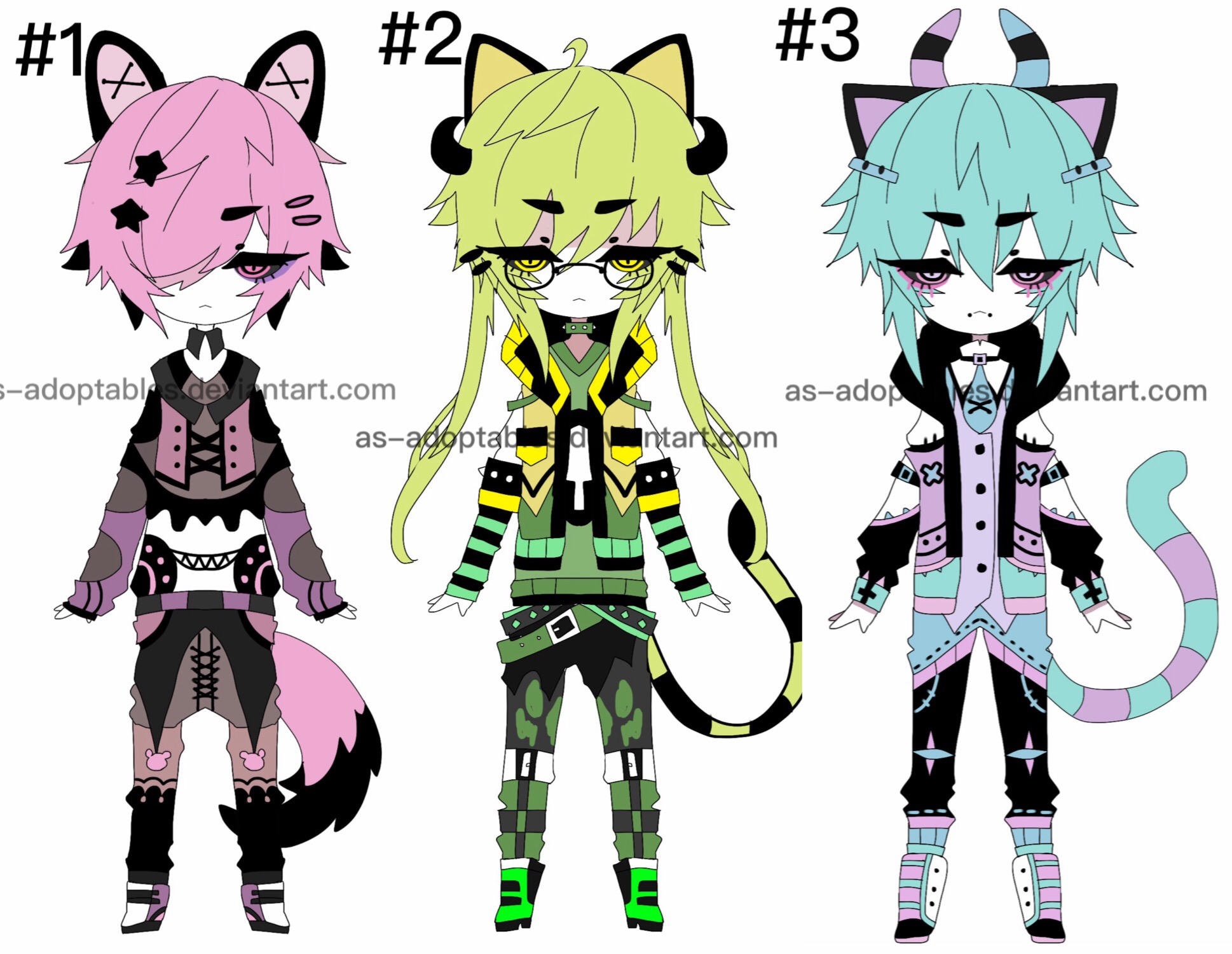 Kemonomimi adoptable batch closed by AS-Adoptables on DeviantArt