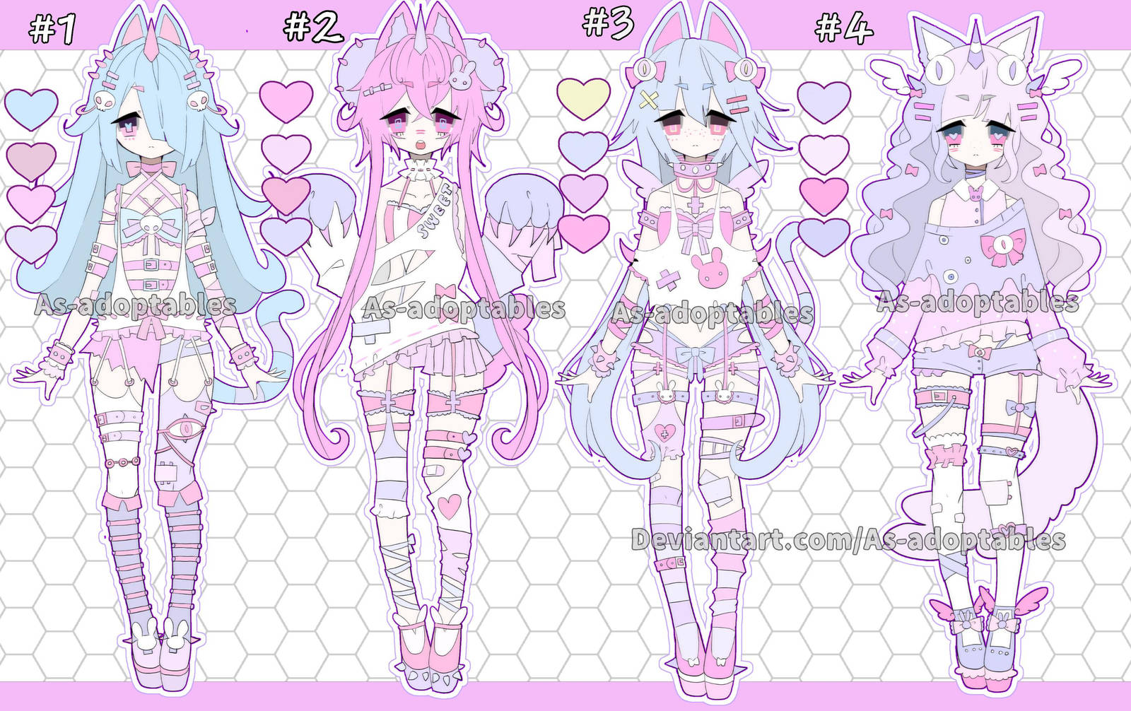 Bunny adoptable batch closed by AS-Adoptables on DeviantArt