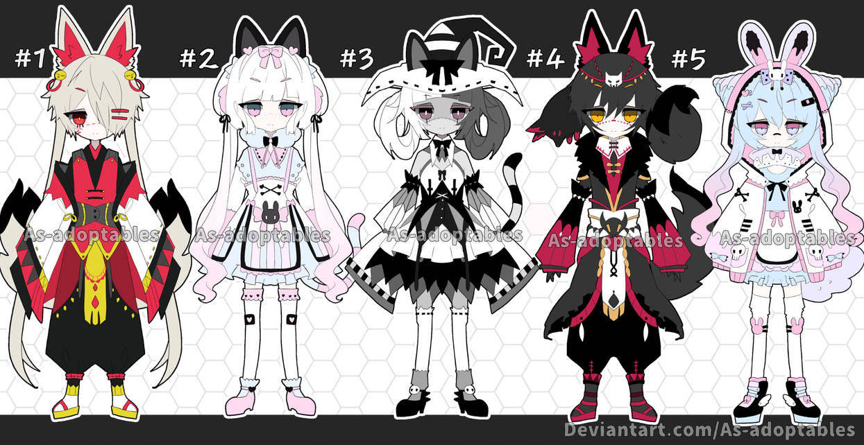 Oni demon adoptables closed by AS-Adoptables on DeviantArt