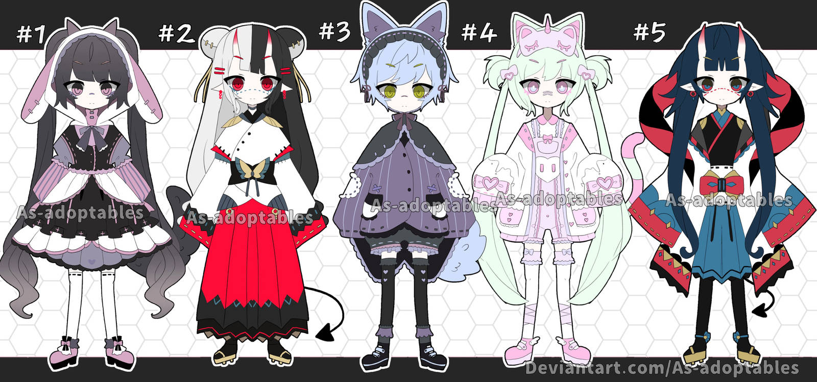 Bunny adoptable batch closed by AS-Adoptables on DeviantArt