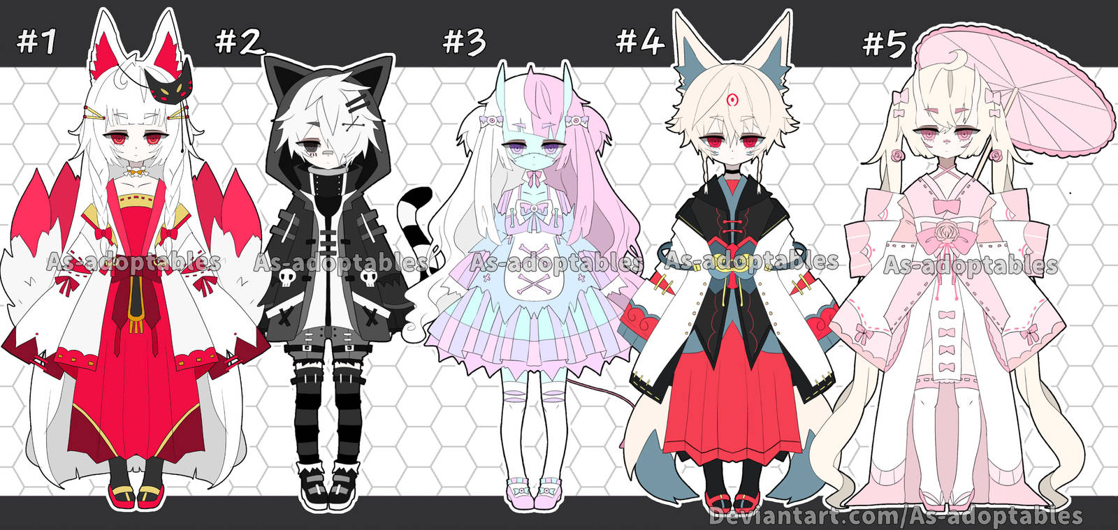 Oni demon girl adoptables closed by AS-Adoptables on DeviantArt