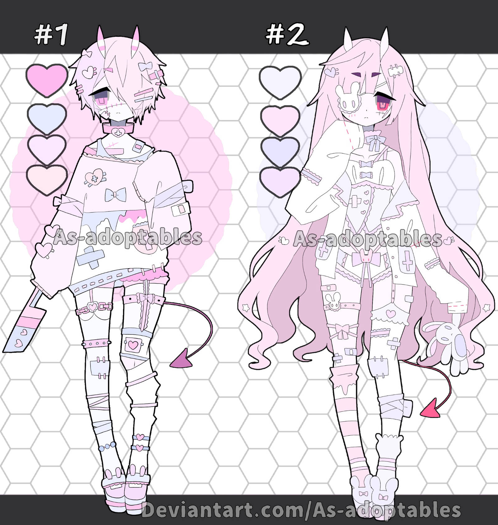 Oni demon girl adoptables closed by AS-Adoptables on DeviantArt