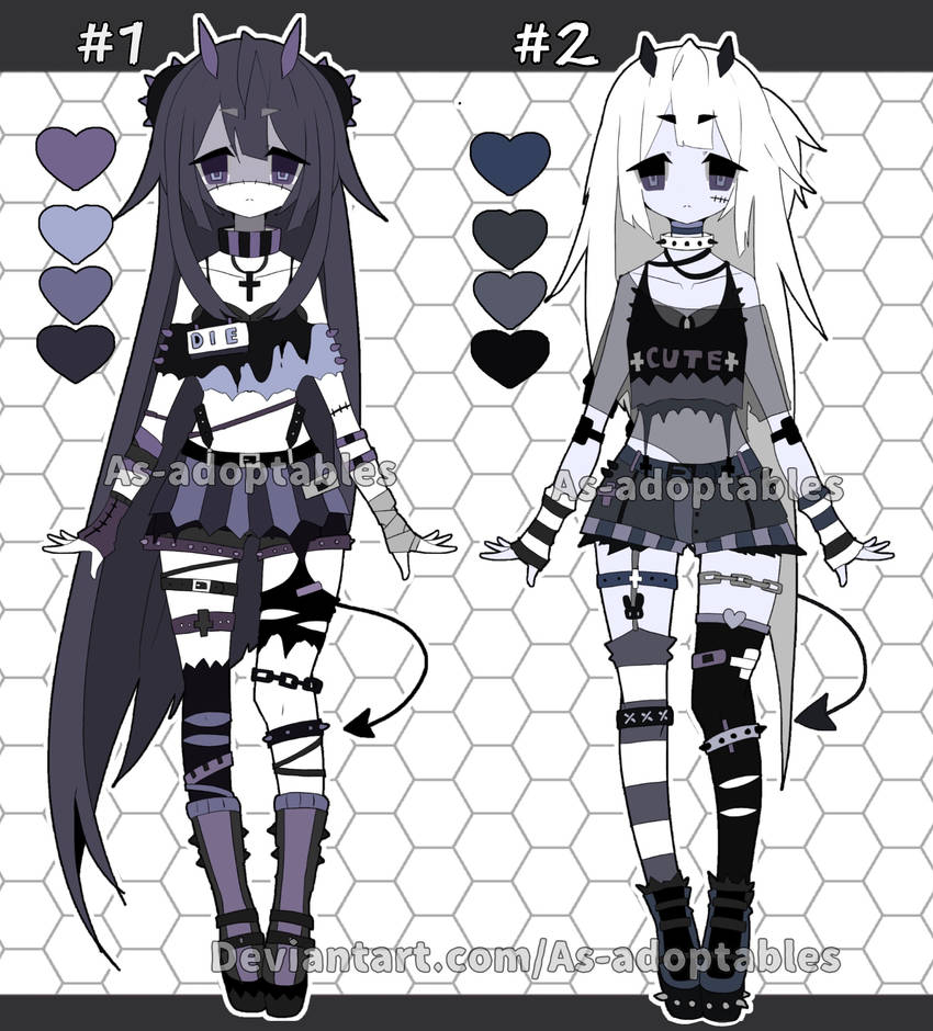 Demon adoptable batch open set price by AS-Adoptables on DeviantArt