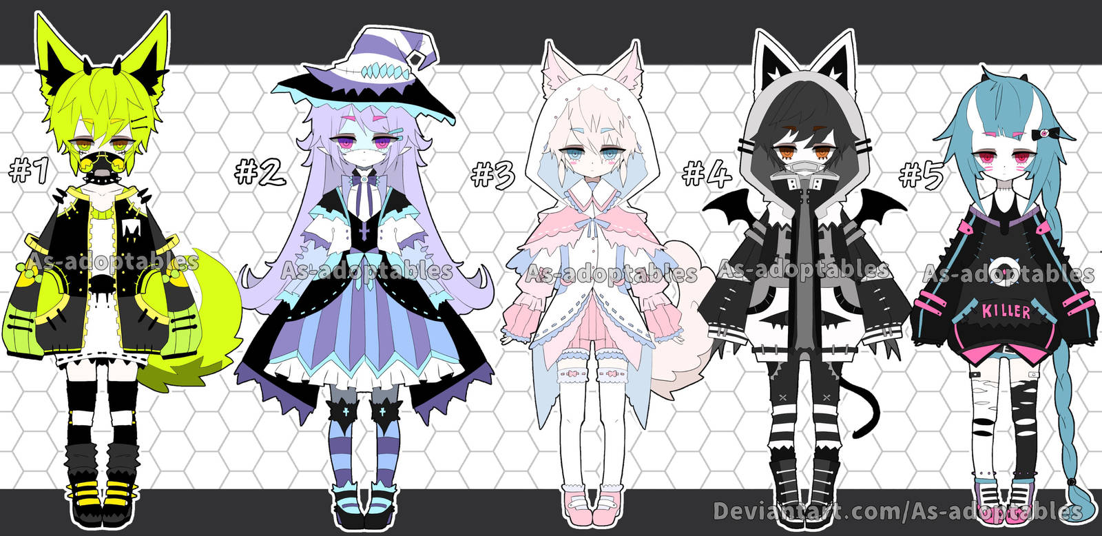 Demon adoptable batch open set price by AS-Adoptables on DeviantArt