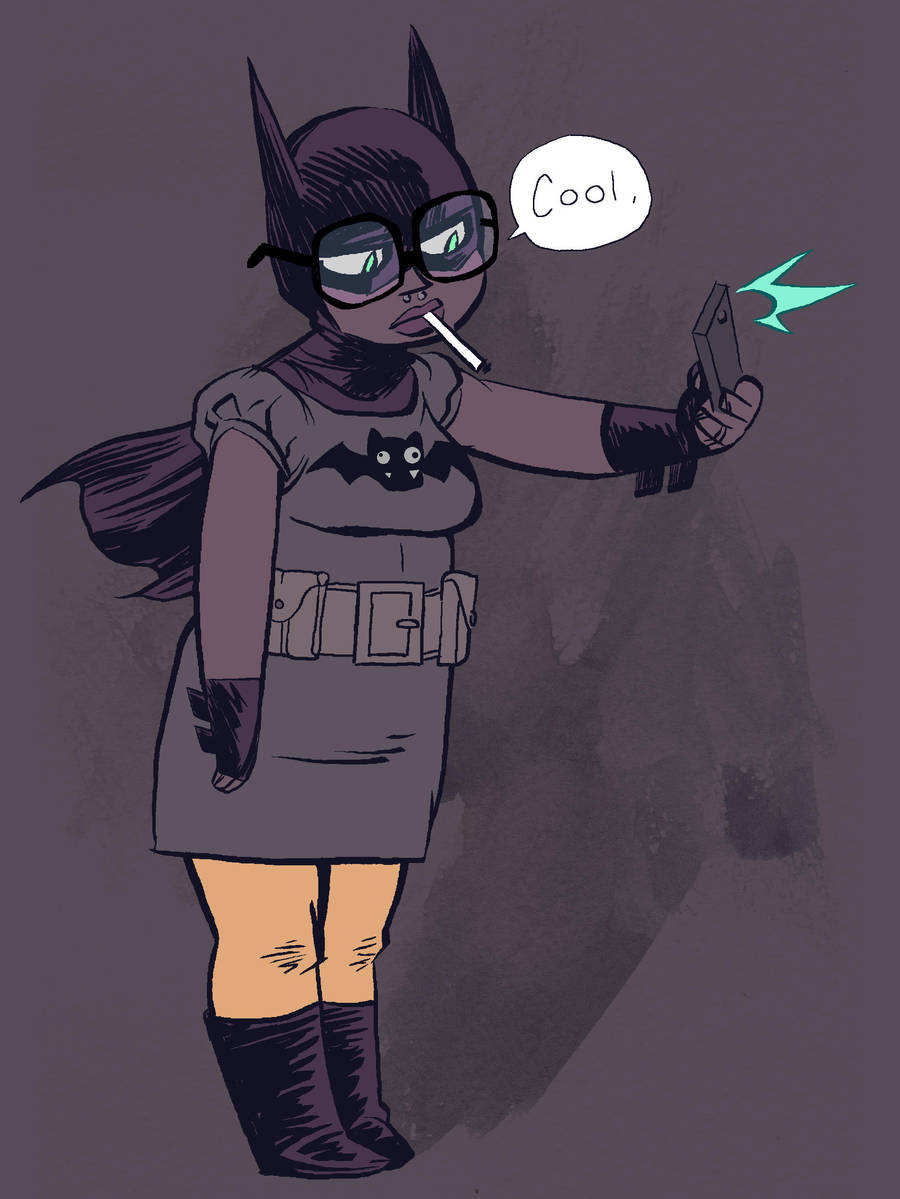 Chubby Hipster Batgirl by Nate Bellegarde by whoisrico
