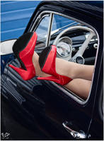FIAT 500 AND THE RED SHOES by SisMisBoy
