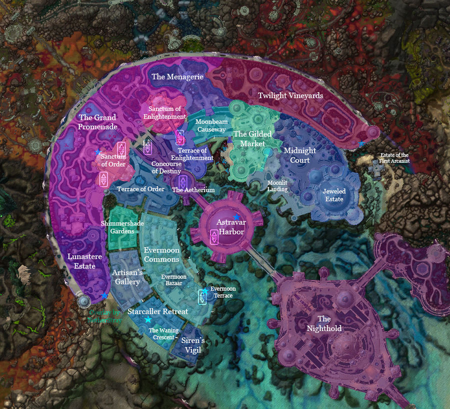 Suramar City - Subzone Map by NetherStray on DeviantArt