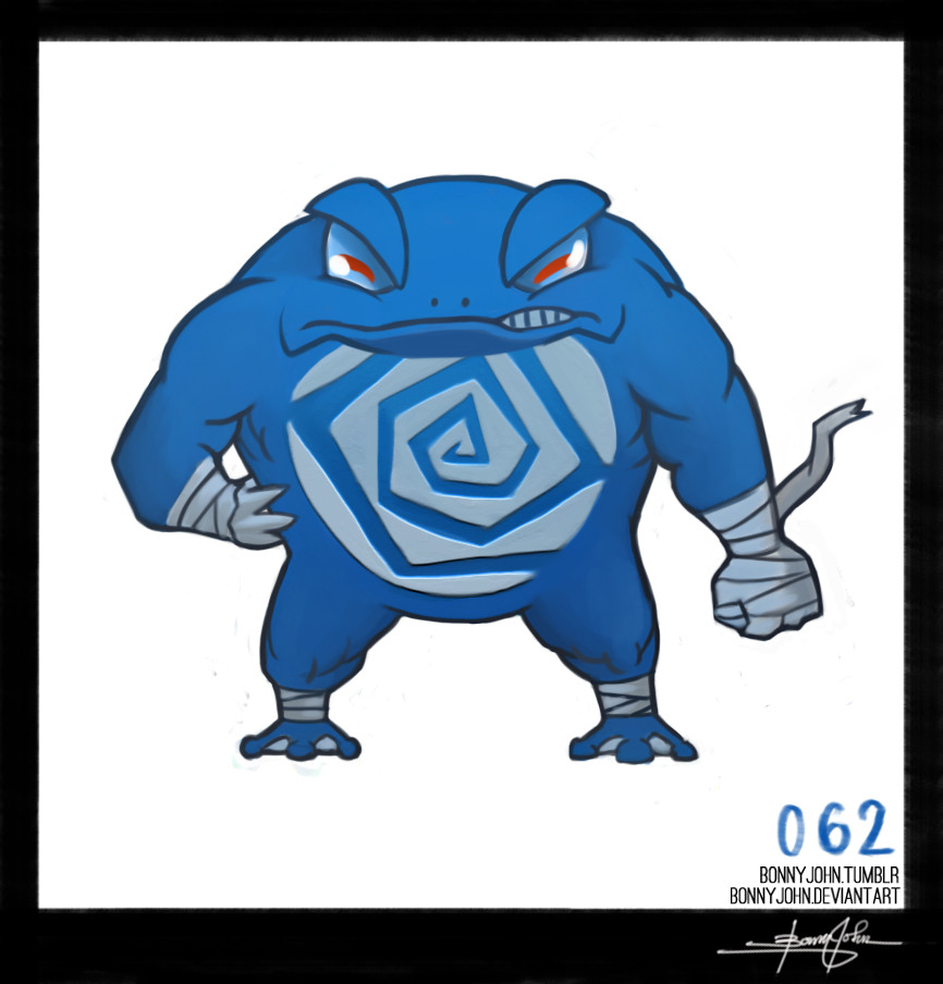 Poliwrath! Pokemon One a Day! by BonnyJohn