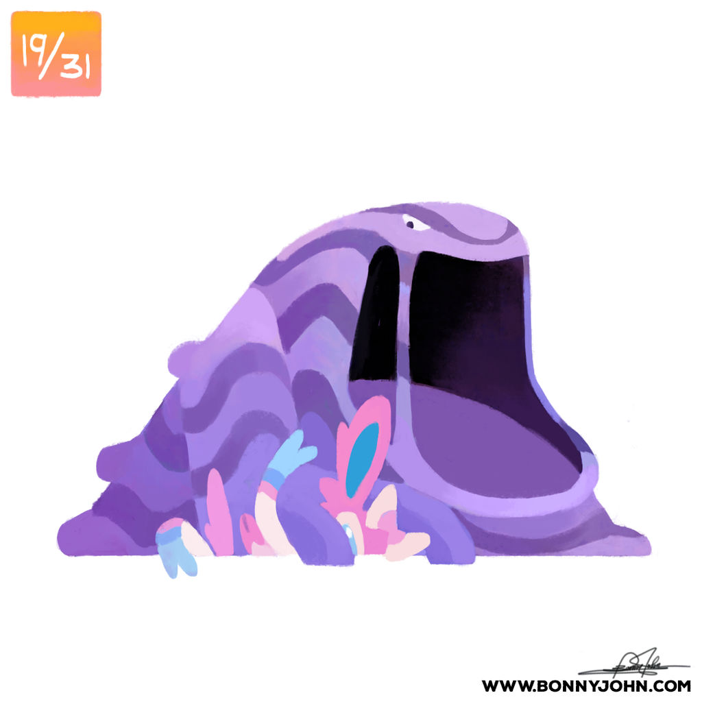 10/19 - Muk and Sylveon! by BonnyJohn