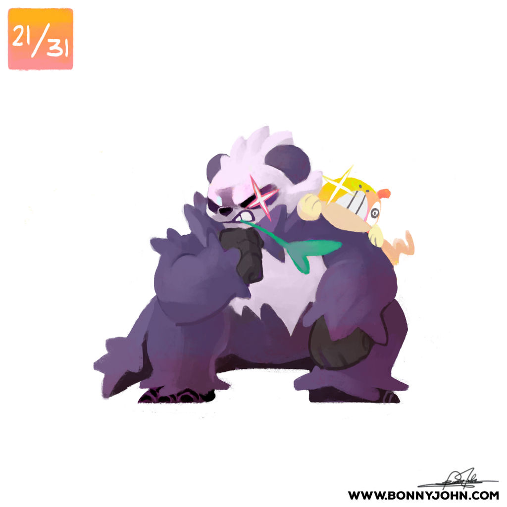 10/21 - Pangoro and Scraggy! by BonnyJohn