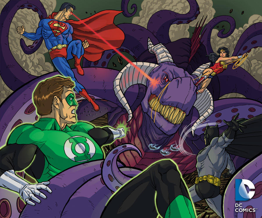Justice League Battle by SLBertsch