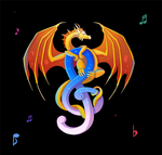The Dragon of Music by Maximilien-Serpent