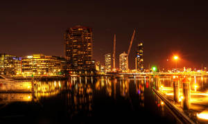 Night: Docklands Marina HDR by daniellepowell82