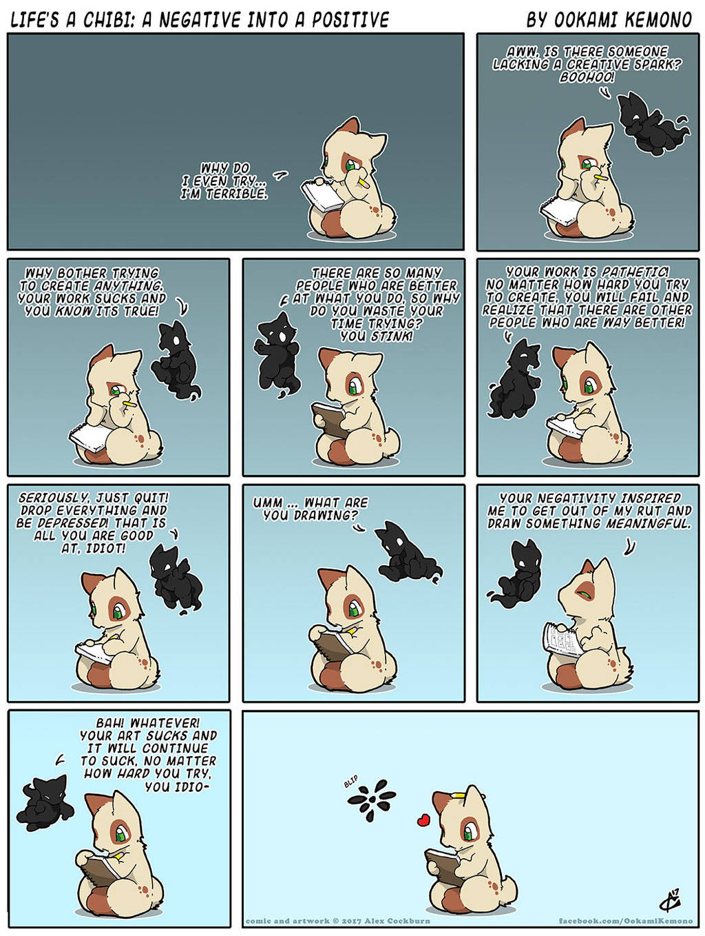 Life's A Chibi: A Negative into a Positive by o-kemono