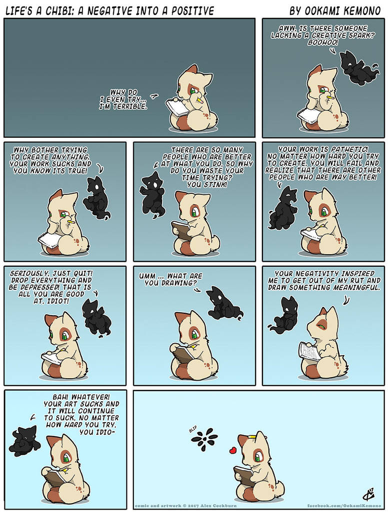 Life's A Chibi: A Negative into a Positive by o-kemono