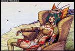 Fallout - Raider Queen coloured by Edge-Works
