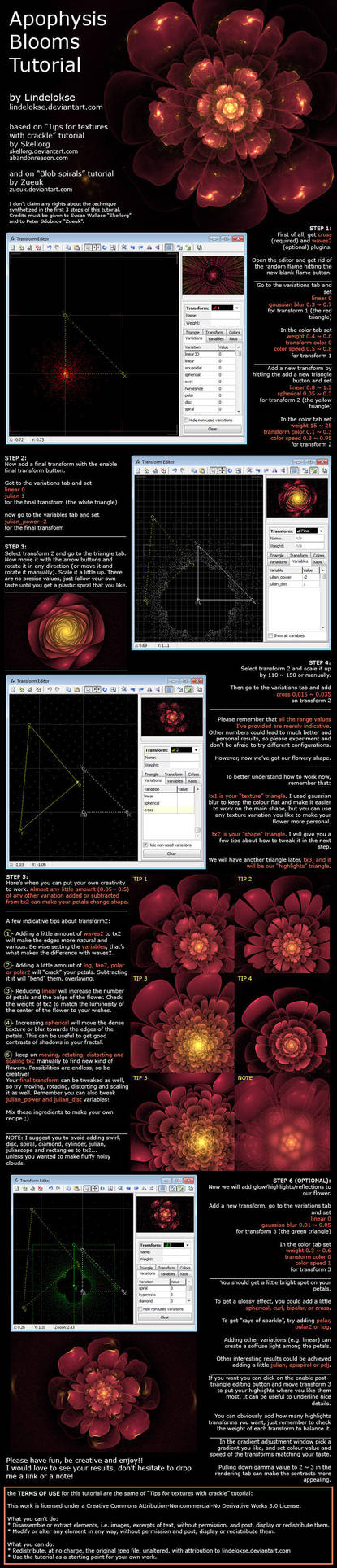 Apophysis Blooms Tutorial by lindelokse
