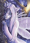 ACEOFursXchange September 2015 - Astrocat by DarkEcoKat