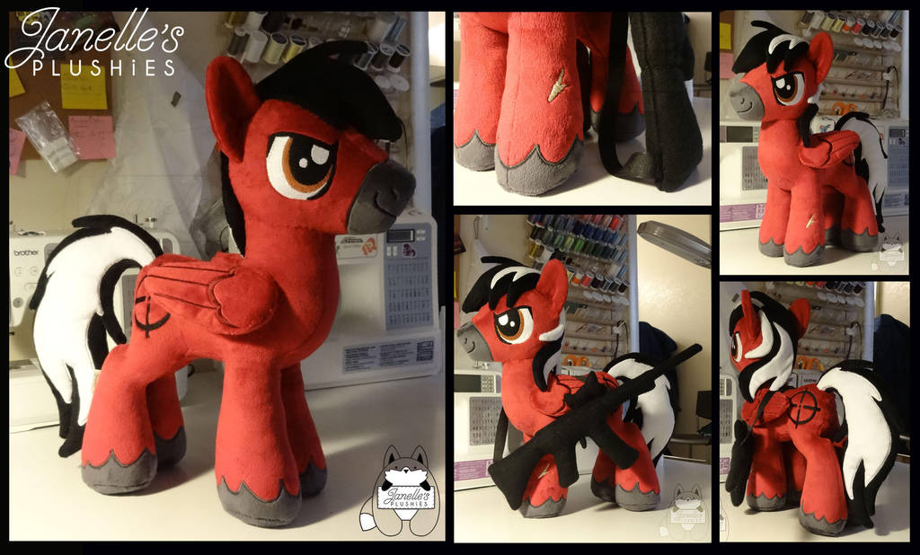 Muzzle Flash OC stallion plush by JanellesPlushies Muzzle Flash OC stallion plush by JanellesPlushies