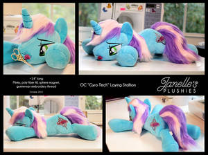 OC Gyro Tech laying plush by JanellesPlushies OC Gyro Tech laying plush by JanellesPlushies