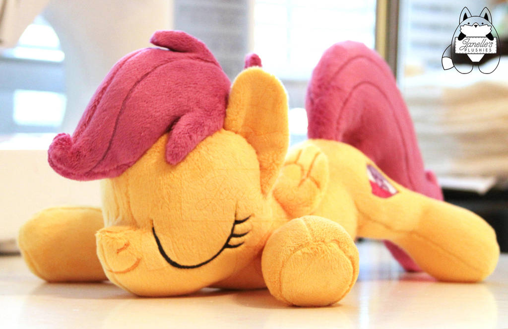 Sleeping Scootaloo with Cutie Marks *Sold* by JanellesPlushies Sleeping Scootaloo with Cutie Marks *Sold* by JanellesPlushies