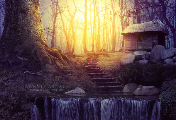 Forest light by JennyLe88