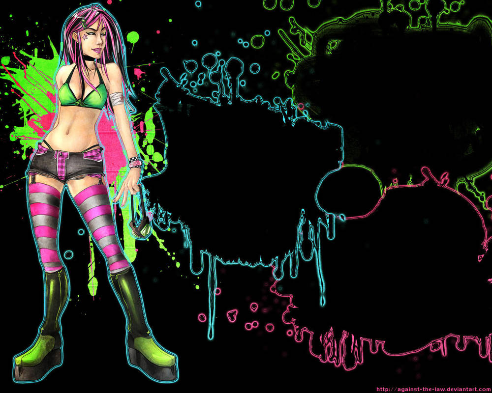 Avenue NEON Wallpaper by against-the-law