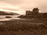 Castle near a loch in Scotland by Spheniscidae