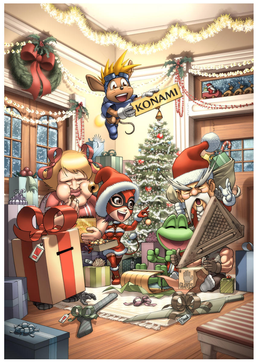 Konami Christmas Card by UdonCrew