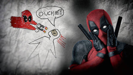 Deadpool Movie Wallpaper Ouchie Drawing By Paintpot2 On Deviantart