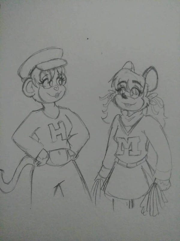 Mitzi and Hannah by DorkyDarkwing