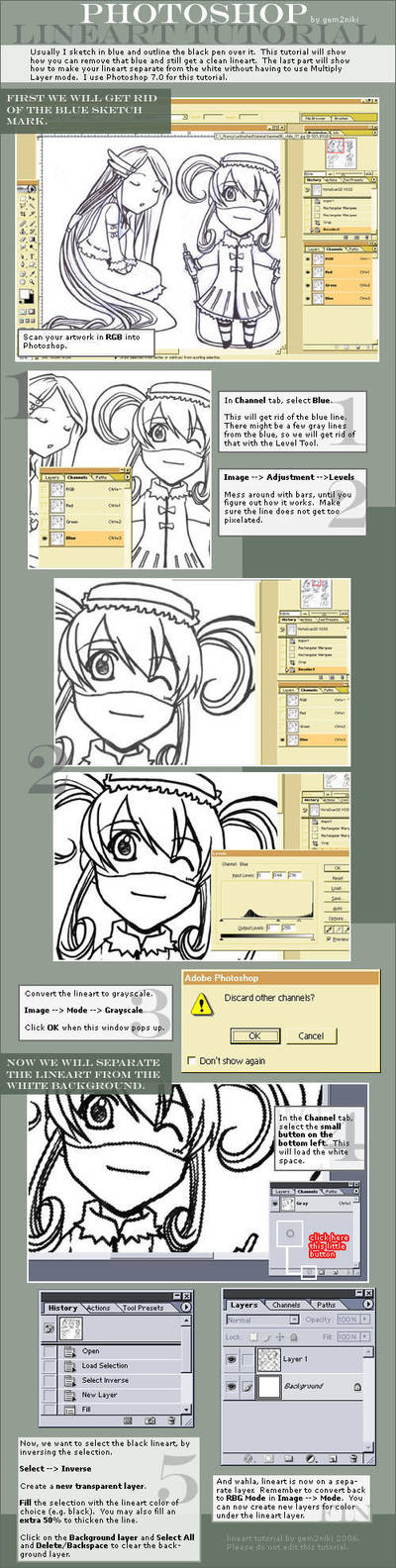 Lineart Tutorial by gem2niki
