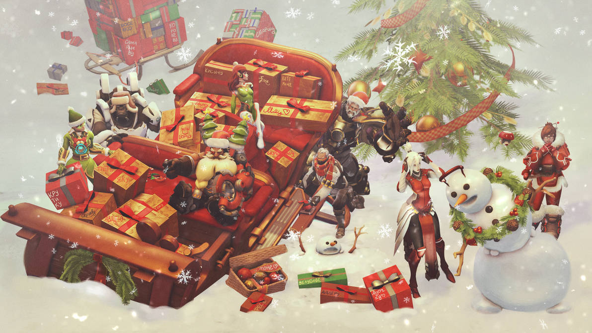 Christmas Crash Overwatch By Motyrue On Deviantart