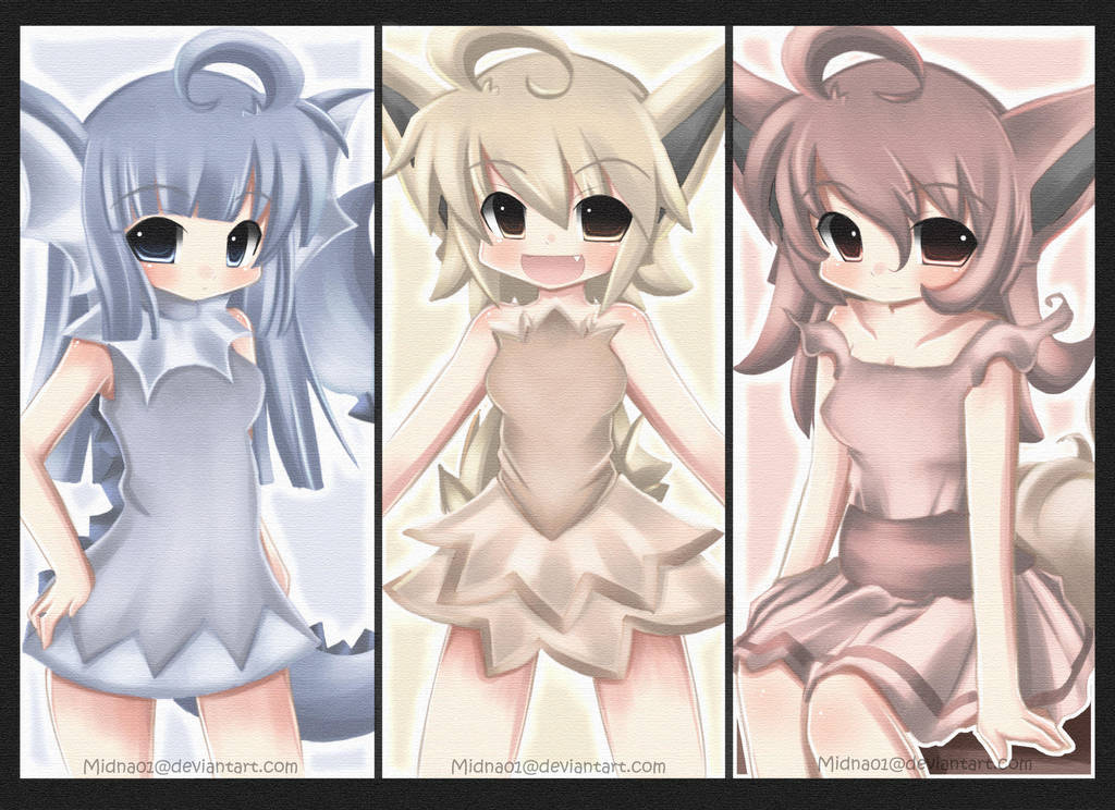 + Eeveelutions + by Midna01
