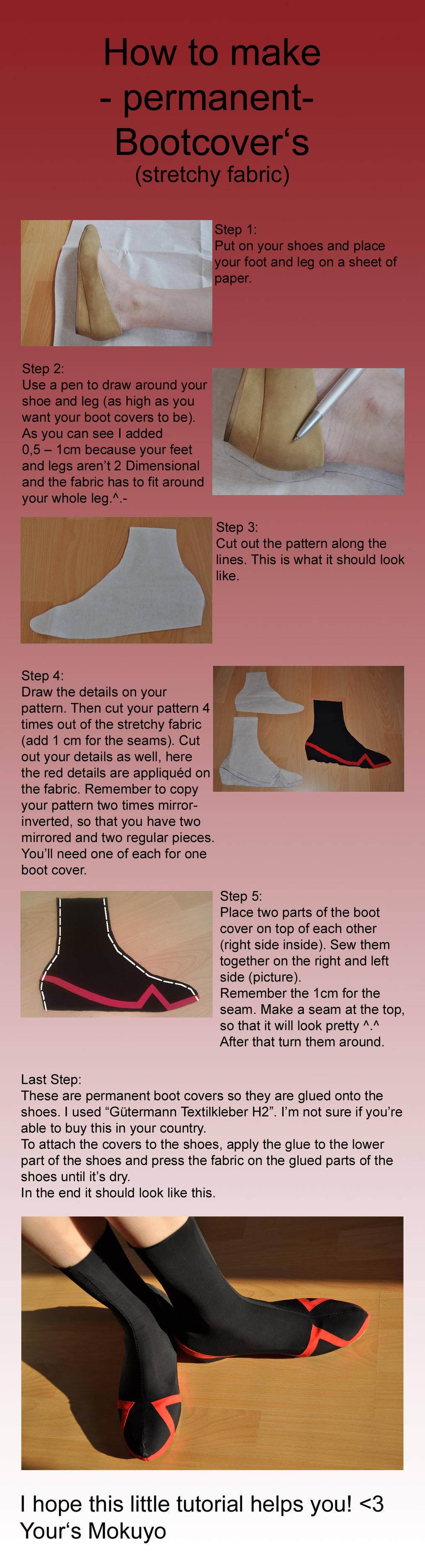 How to make Bootcovers Part 1 of 2 - permanent by Mokuyo