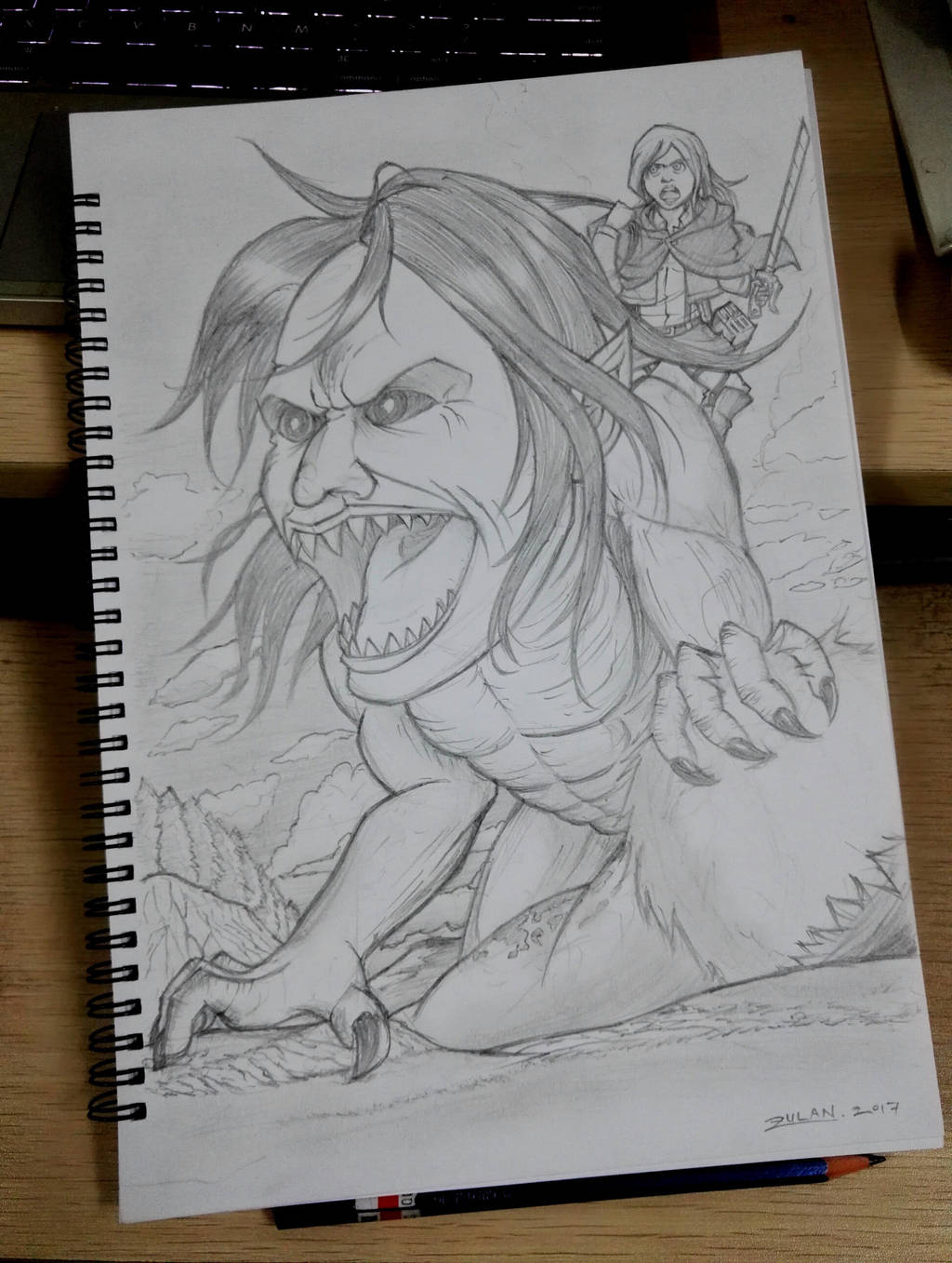 Christa and Her Mighty War 'Horse' by zulan477