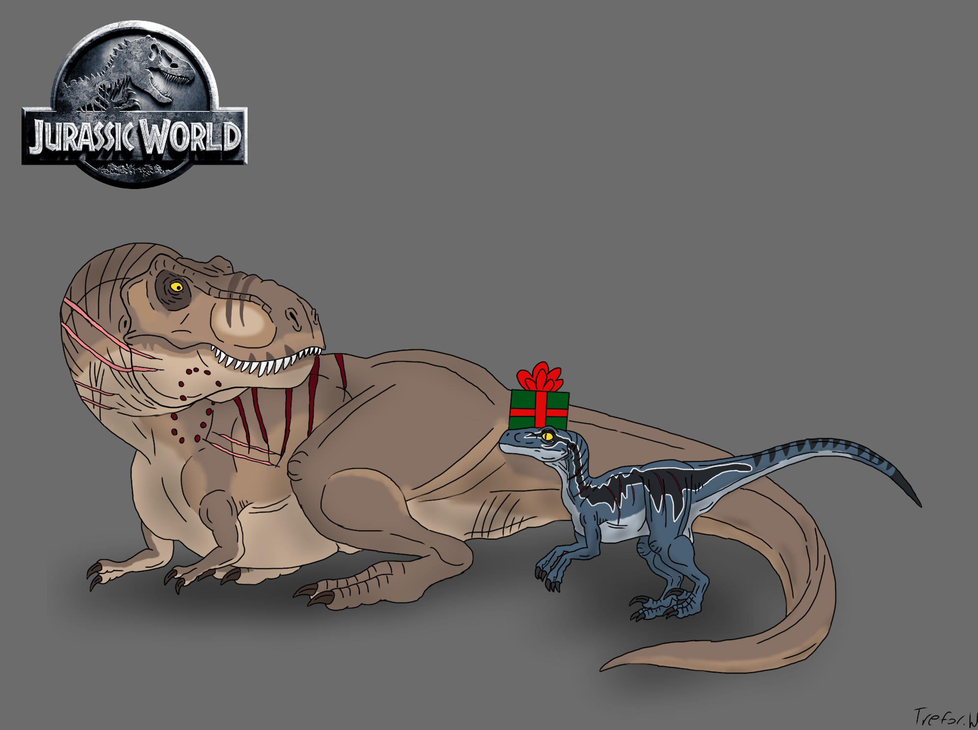 Blue Jurassic World Porn - Merry Christmas From Rexy And Blue By Trefrex On DeviantartSexiezPix Web  Porn