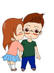 Chibi Couple Kiss By Karoriana On Deviantart