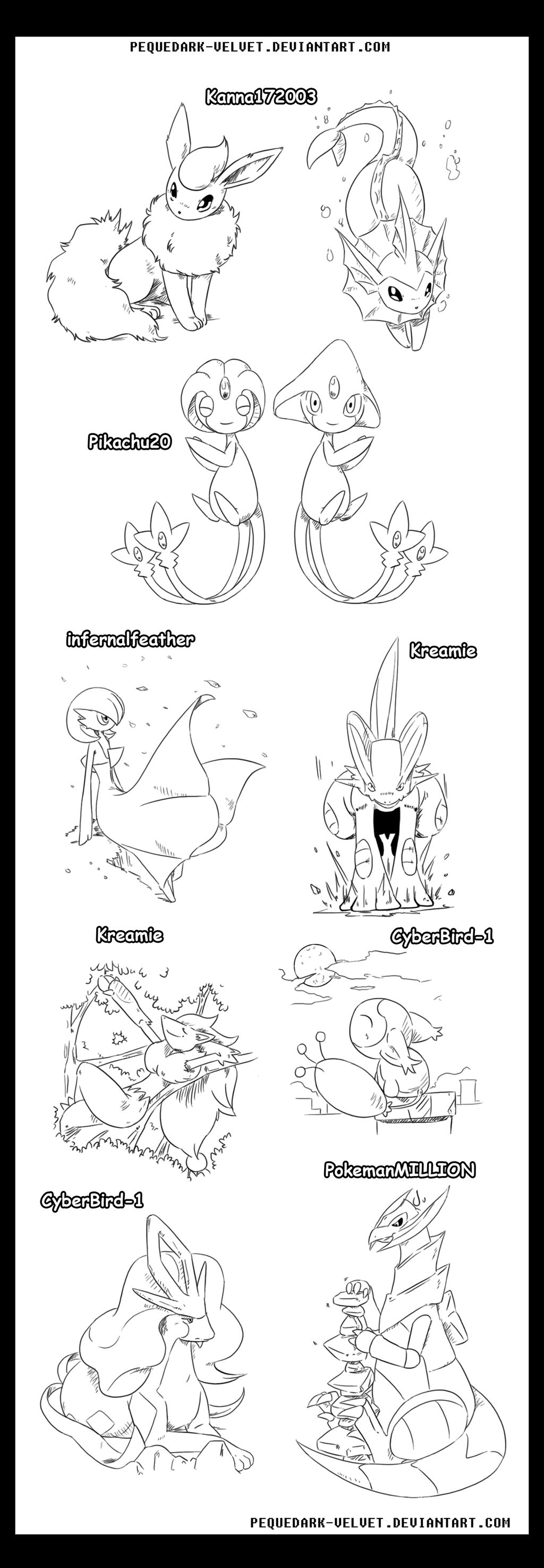 LINEART+SKETCHES Commish: 05 by PEQUEDARK-VELVET