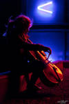 Nighttime cello by Anna-April