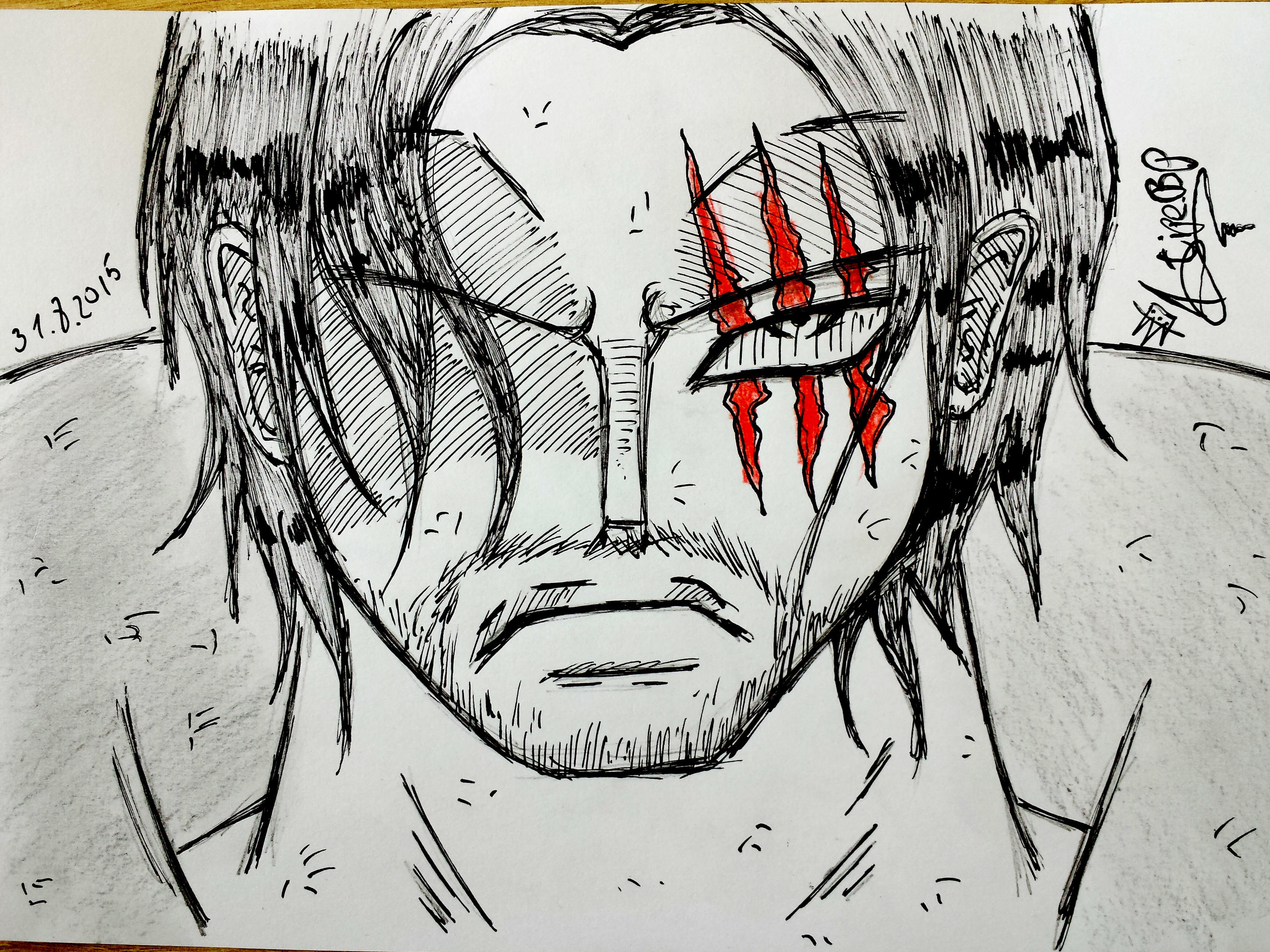 One Piece Shanks ( fan art ) by stipe320 on DeviantArt