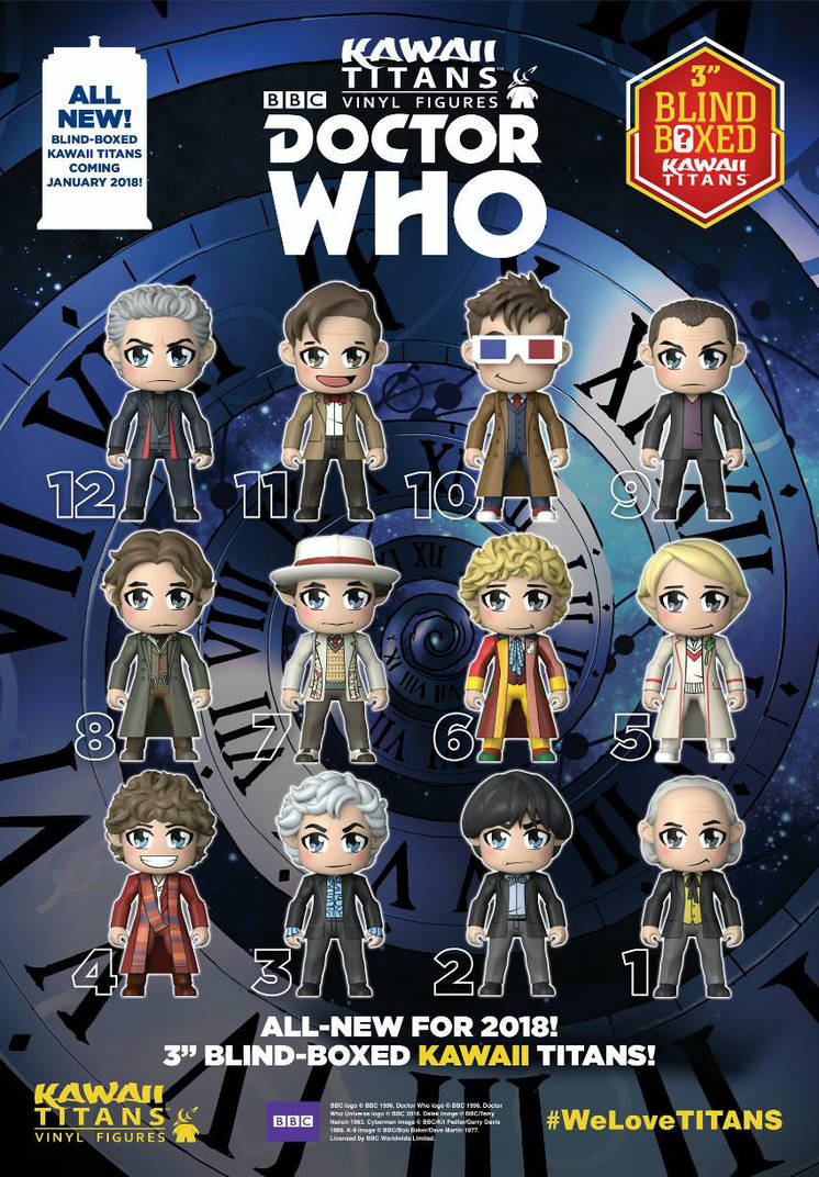Doctor Who KAWAII TITANS by KellyYates