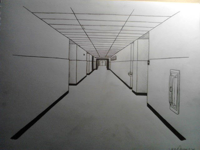 One Point Perspective Hallway By Lcmorgantda On Deviantart