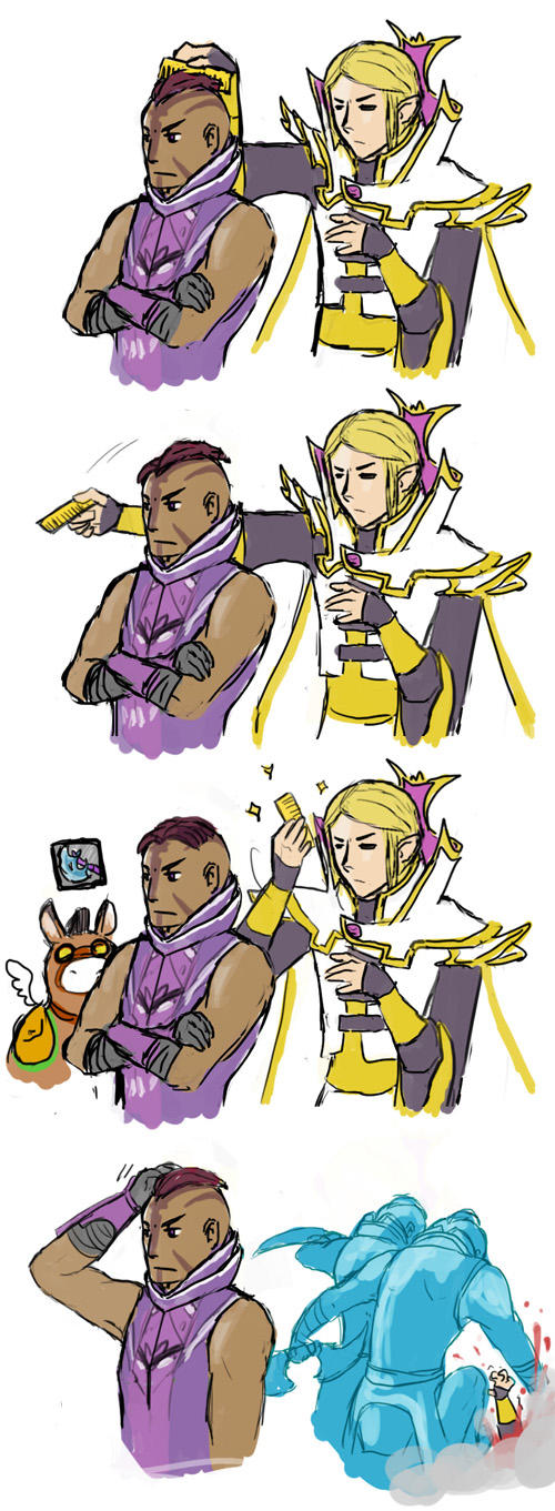 Dota2 - You don't mess with a man's Mohawk by spidercandy