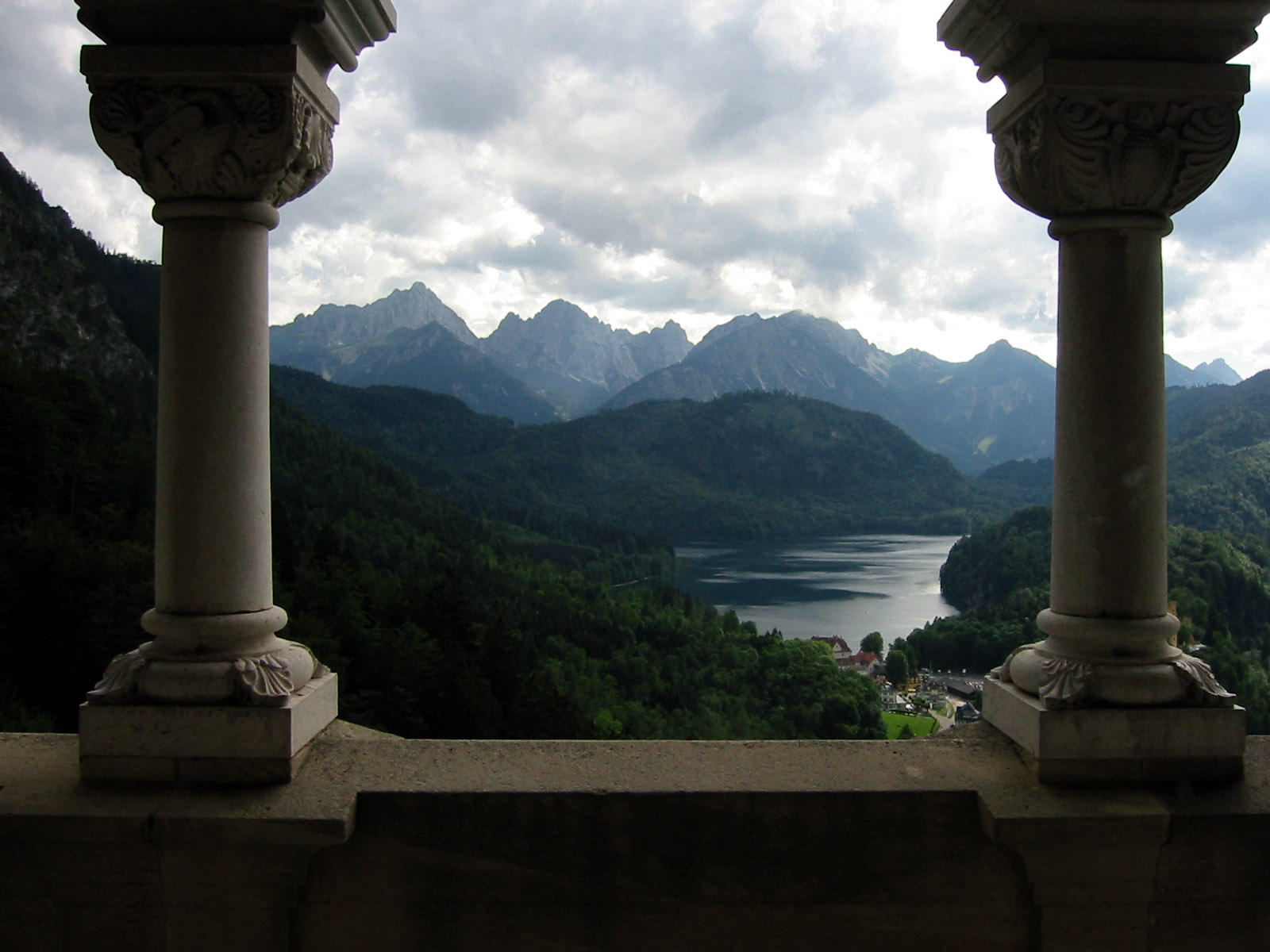 alps through columns by welder-stock